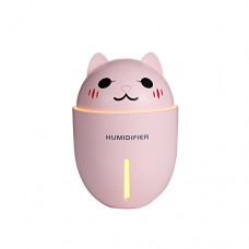 easy&cozy USB Mini Car Essential Oil Diffuser Big Spray Car Humidifier with light  Multi-functional Cute Cat Air Freshener  30dB quiet 10h Working hours Portable Air Purifier for Car/Home（pink） - B07DJNR2W2
